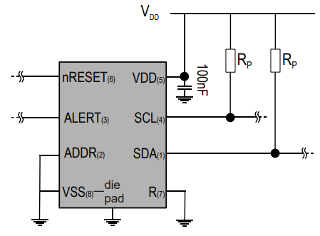 SHT31 Application Circuit