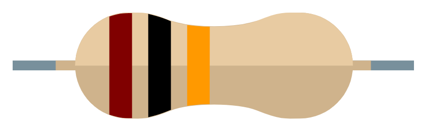  3-Band 10k Resistor Color Code
