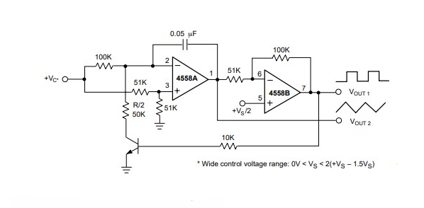 Voltage Controlled Oscillator Example Circuit