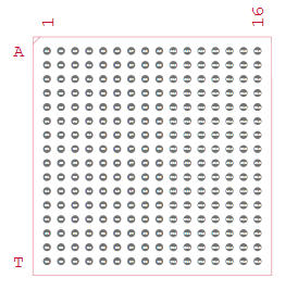 EP2C20F256C8N Footprint