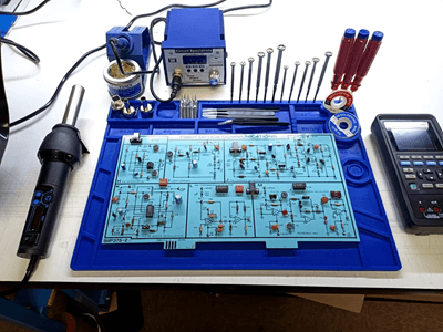 Organized Soldering Workstation Layout