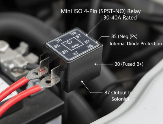 Mini ISO 4-Pin Starter Relay