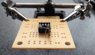 Securing the Component on the PCB Before Soldering