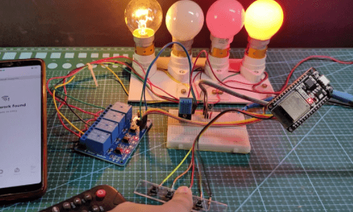Manually Control Relays via Buttons