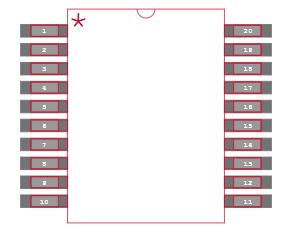 MAX3222ECAP Footprint